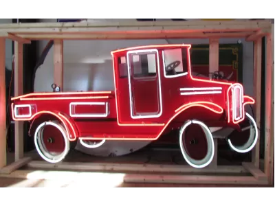 New Old Steel Toy Truck Painted Neon Sign 8 FT W x 52 IN H