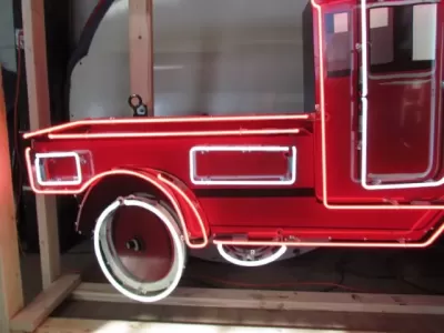 New Old Steel Toy Truck Painted Neon Sign 8 FT W x 52 IN H