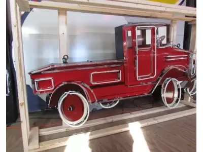 New Old Steel Toy Truck Painted Neon Sign 8 FT W x 52 IN H