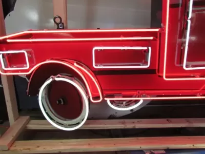 New Old Steel Toy Truck Painted Neon Sign 8 FT W x 52 IN H