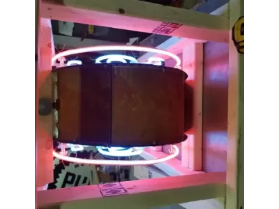 New STP Double-Sided Porcelain Neon Sign 30"W x 20"H