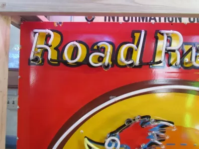 New Roadrunner Superbird Animated Porcelain Neon Sign 58 IN W x 70 IN H 