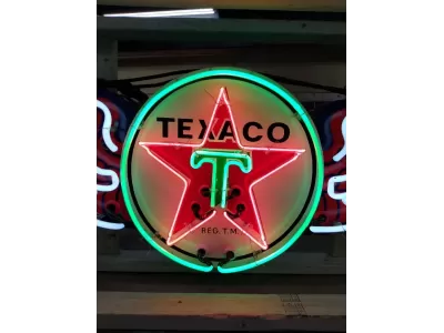New Texaco Wings Porcelain Neon Sign 6 FT W x 18 IN H