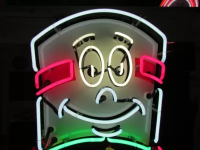 New Tootsie Roll Painted Neon Sign 45 IN W x 84 IN H