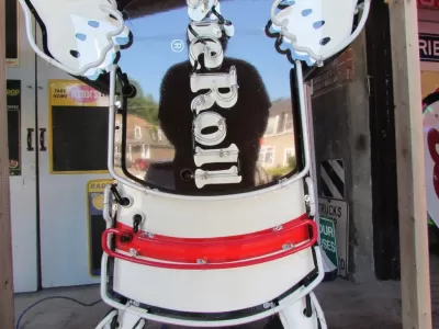 New Tootsie Roll Painted Neon Sign 45 IN W x 84 IN H