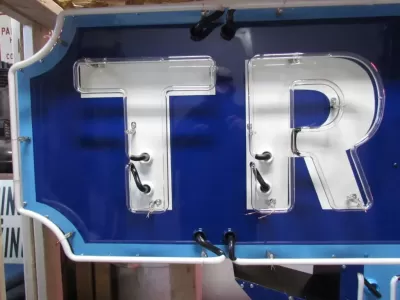 New Truck Dept Porcelain Metal Neon Sign 96"W x 77"H