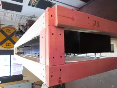 New Truck Dept Porcelain Metal Neon Sign 96"W x 77"H