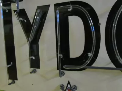 Original Tydol 72" Diameter Porcelain Neon Sign