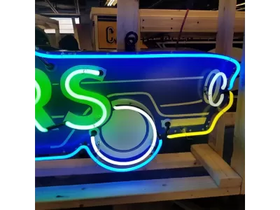 New Used Cars Painted Neon Sign 8 FT Wide x 38" High