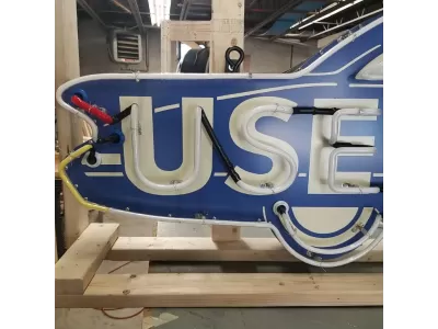 New Used Cars Painted Neon Sign 8 FT Wide x 38" High