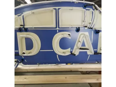 New Used Cars Painted Neon Sign 8 FT Wide x 38" High