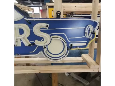 New Used Cars Painted Neon Sign 8 FT Wide x 38" High