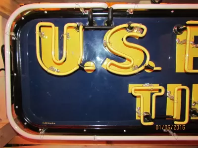 Original U.S. Royal Tires Sign with Neon 60"W x 18"H