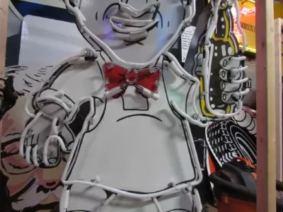 New Porcelain Vernor's Soda Jerk Sign with Neon 42 " W x 72 "H 