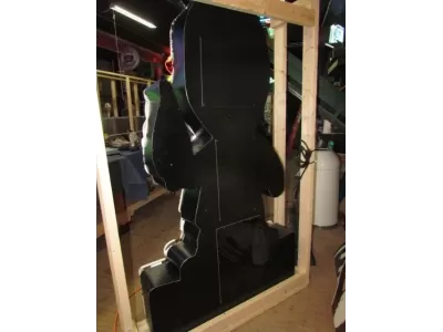 New Porcelain Vernor's Soda Jerk Sign with Neon 42 " W x 72 "H 