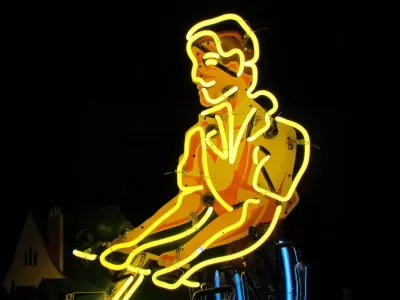 New Weakley Equipment Animated Painted Neon Sign 52"W x 72"H