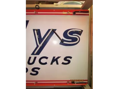 New Willy's "Cars Trucks Jeeps" Porcelain Neon Sign 72"Wx  36"H