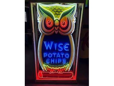 New Wise Potato Chips Porcelain Neon Sign 38"W x 72"H