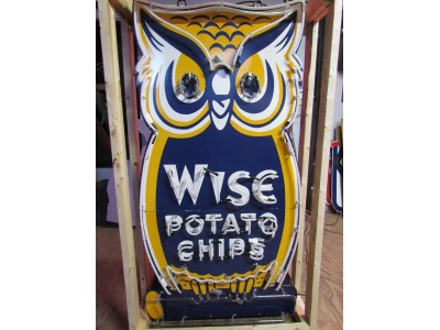 New Wise Potato Chips Porcelain Neon Sign 38"W x 72"H