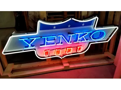 New Yenko Porcelain Metal Neon Sign 72"W x 27"H