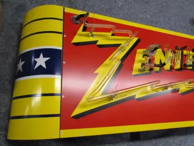 New Zenith Radio Porcelain Neon Sign 72"W x 32"H