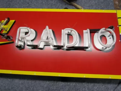 New Zenith Radio Porcelain Neon Sign 72"W x 32"H