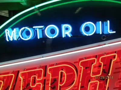 New Zephyr Gas & Motor Oil Painted Neon Sign - 7 Ft W x 5 Ft H