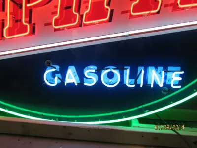 New Zephyr Gas & Motor Oil Painted Neon Sign - 7 Ft W x 5 Ft H