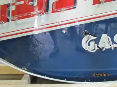 New Zephyr Gas & Motor Oil Painted Neon Sign - 7 Ft W x 5 Ft H