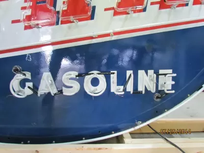 New Zephyr Gas & Motor Oil Painted Neon Sign - 7 Ft W x 5 Ft H