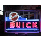 New Buick "Valve in Head" Single-Sided Porcelain Neon Sign 72"W x 42"H