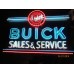 Original Buick Sales & Service Painted Neon Sign 57"W x 48"H 