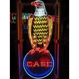 New Case Eagle Porcelain Neon Sign 32"W x 72"H