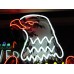 New Case Eagle Porcelain Neon Sign 32"W x 72"H