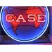 New Case Eagle Porcelain Neon Sign 32"W x 72"H