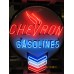 New Chevron Porcelain Neon Sign 48"W x 60"H