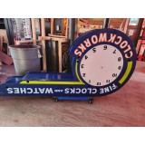 Repainted/ Renamed Original Clockworks Double-sided Neon Sign 8 FT W x 44 IN H