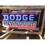 New Dodge/Plymouth Double-Sided Porcelain Neon Sign with Bullnose 72"W x 40"H