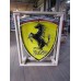 New Ferrari Porcelain Neon Sign 35"W x 48"H