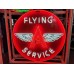 Original Flying A Service Porcelain Neon Sign 72" Diameter