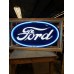 New Ford Oval Porcelain Neon Sign 6 FT Wide x 36" High