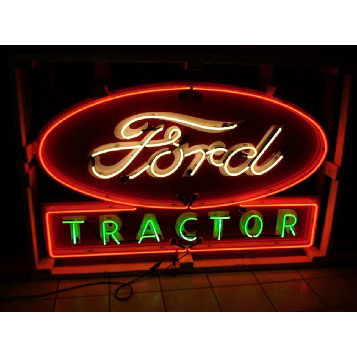 Antique ford neon sign #5