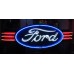 New Double-Sided Ford Oval with Wings Porcelain Neon Sign - 8 FT W x 36"H