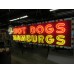 New "10 Inch Hotdogs / Hamburgs" Animated Painted Neon Sign 10 FT W x 42"H