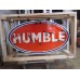 New Humble Gas Porcelain Neon Sign 48 IN W x 26 IN H