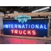 Original International Trucks Porcelain Neon Sign 96"W x 42"H