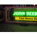 New John Deere Double-sided Porcelain Neon with Privilege Panel  76"W x 32"H