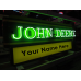 New John Deere Double-sided Porcelain Neon with Privilege Panel  76"W x 32"H