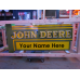 New John Deere Double-sided Porcelain Neon with Privilege Panel  76"W x 32"H