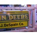 New John Deere Double-sided Porcelain Neon with Privilege Panel  76"W x 32"H